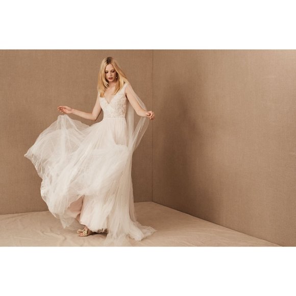 BHLDN Watters Malone Wedding Gown Size 4 - Picture 3 of 5
